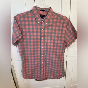 J.Crew men’s short sleeve button down shirt